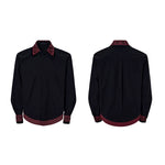 6043707853045,6043707853046,6043707853047,6043707853048, Double-Collar Faux Two-Piece Embroidered Shirt