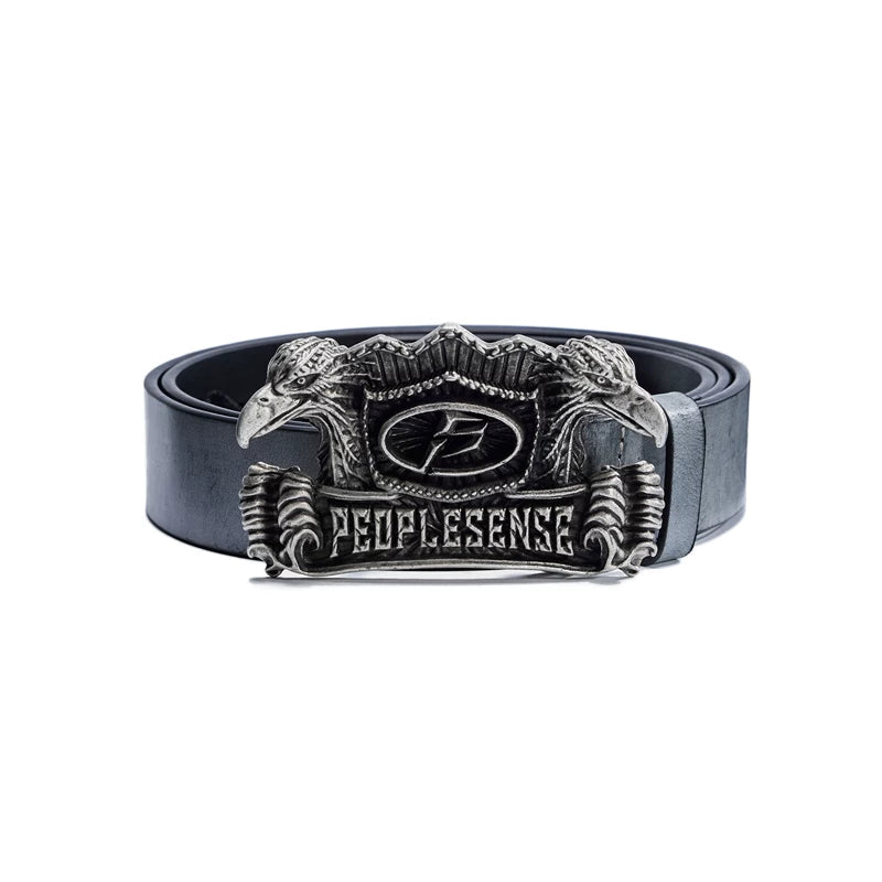 6073940821647,6073940821648, Double-Headed Eagle Distressed Leather Belt