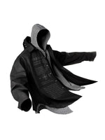 Double-Layer Faux Two-Piece Hooded Shirt 1