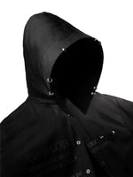 Double-Layer Faux Two-Piece Hooded Shirt 4