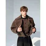 Double-Layer Faux Two-Piece Wool Jacket 2