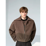 Double-Layer Faux Two-Piece Wool Jacket 5