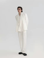 Double-Layer Minimalist Suit with Pants 2