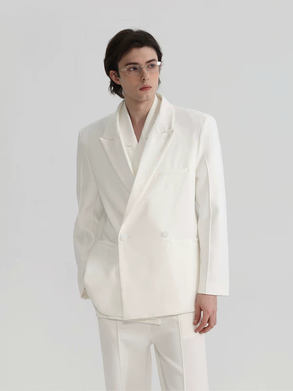 Double-Layer Minimalist Suit with Pants 4