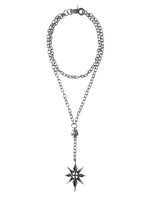 Double-Layer Skull Pendant Necklace 5