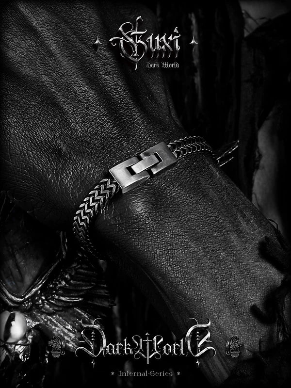 Double-Layer Titanium Steel Chain Bracelet 5