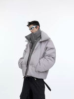 Double-Layered Faux Two-Piece Padded Jacket 1