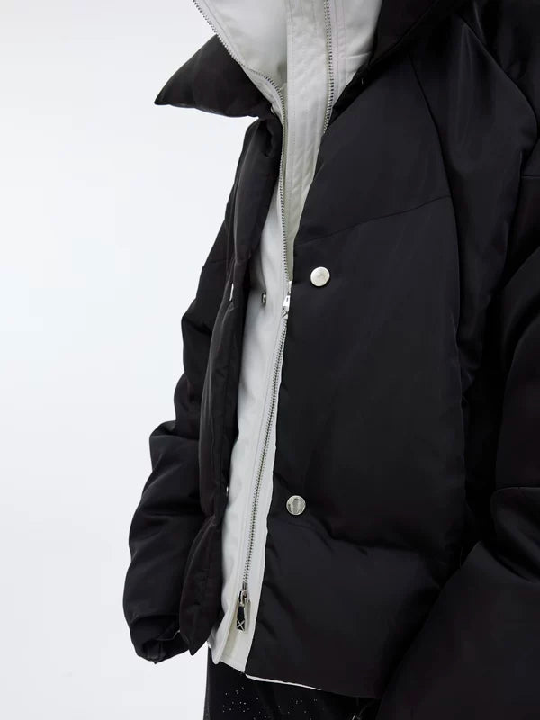 Double-Layered Faux Two-Piece Padded Jacket 2