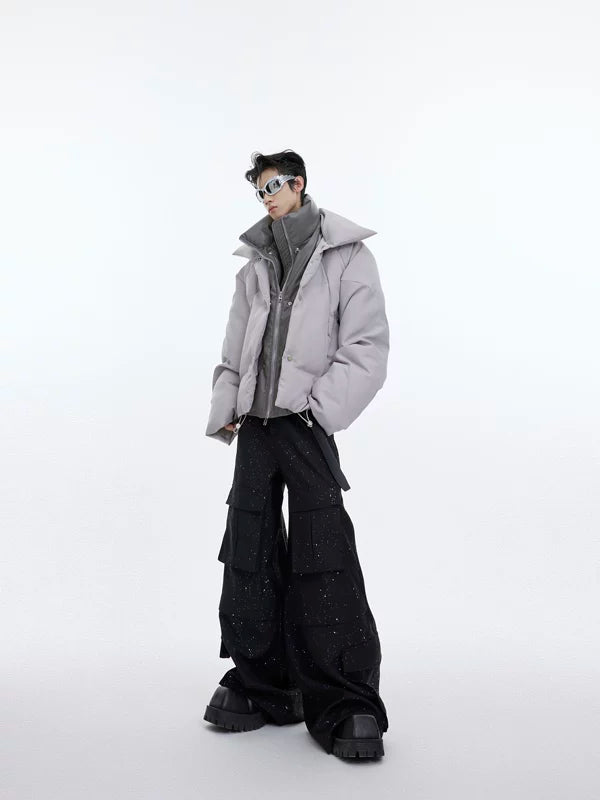 Double-Layered Faux Two-Piece Padded Jacket 3