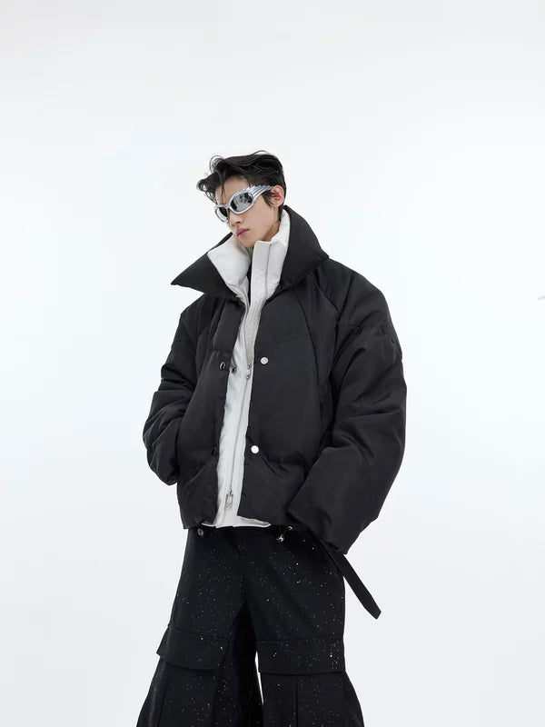 Double-Layered Faux Two-Piece Padded Jacket 4
