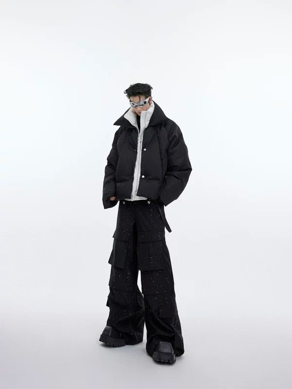 Double-Layered Faux Two-Piece Padded Jacket 5