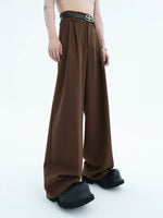 Double-Pleated High-Waisted Wide-Leg Pants 2