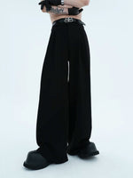 Double-Pleated High-Waisted Wide-Leg Pants 3