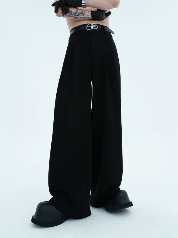 Double-Pleated High-Waisted Wide-Leg Pants 3
