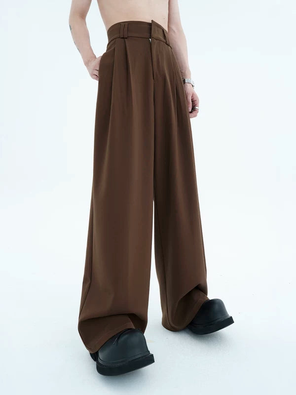 Double-Pleated High-Waisted Wide-Leg Pants 4