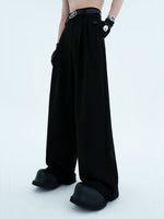 Double-Pleated High-Waisted Wide-Leg Pants 5