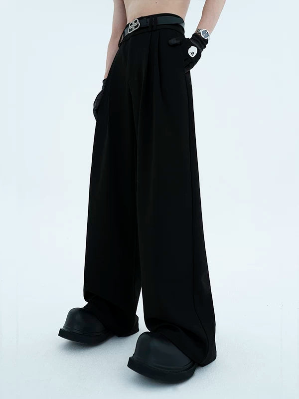 Double-Pleated High-Waisted Wide-Leg Pants 5