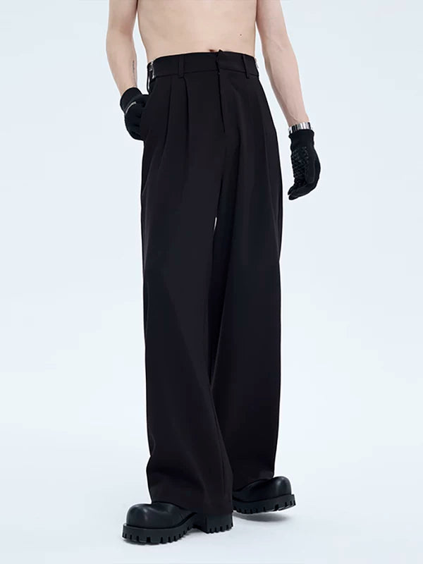 Double-Pleated Wrinkle-Free Casual Pants 3