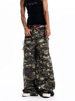 Double Waist Camouflage Cargo Pants 3