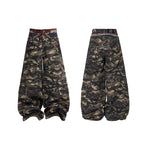 6101295104869,6101295104870,6101295104871,6101295104872, Double Waist Camouflage Cargo Pants