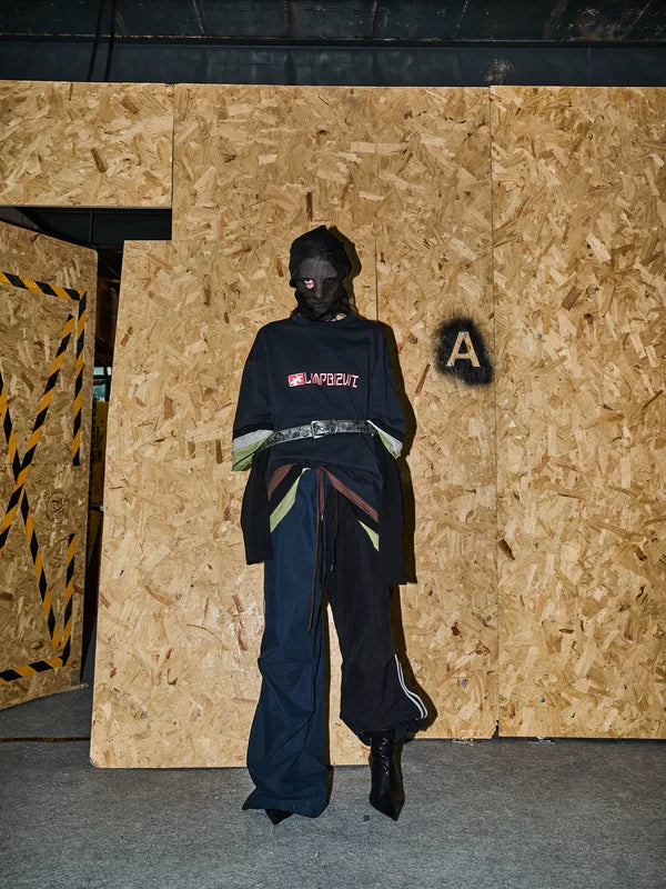 Double Waist Wide Leg Track Pants 5