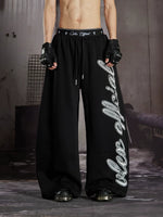 Double Waistband Printed Loose Casual Pants 2