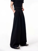 Double Waistband Wide Leg Suit Pants 3