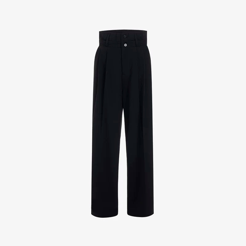 5899917111812,5899917111813,5899917111814,5899917111815, Double Waistband Wide Leg Suit Pants