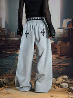 Double Waistband Wide Leg Sweatpants 2