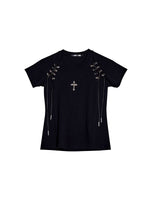 Drawstring Buckle Slim Fit T-Shirt 5