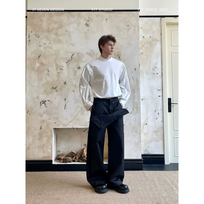 Duplex Double-Layer Wide-Leg Pants 1