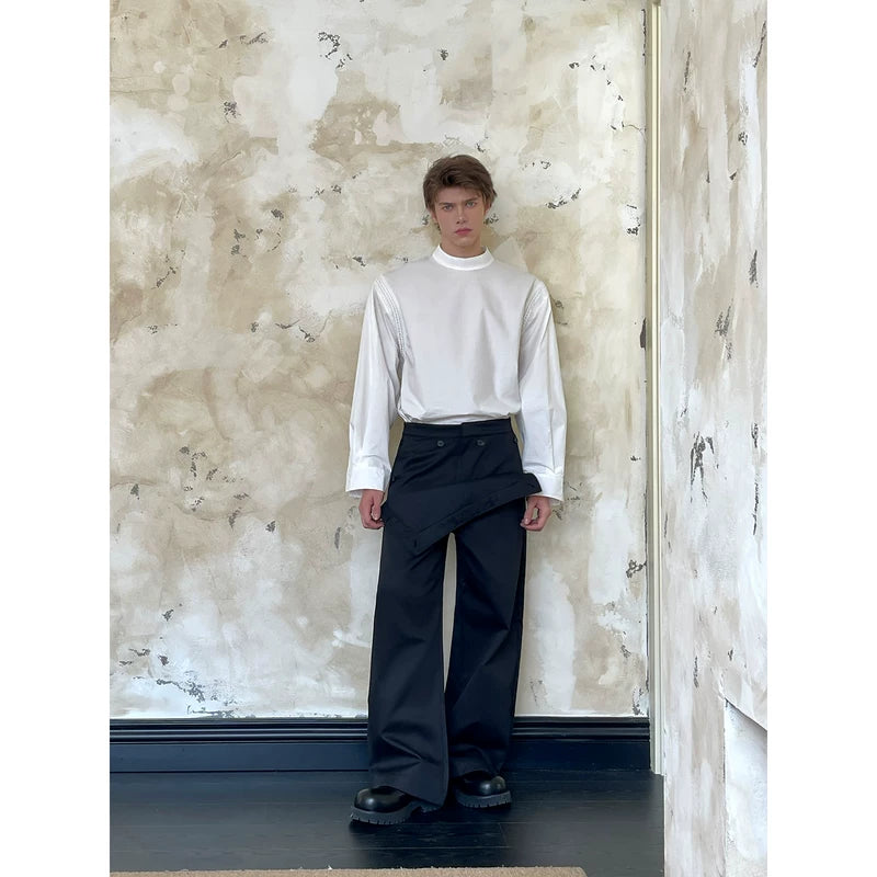 Duplex Double-Layer Wide-Leg Pants 3