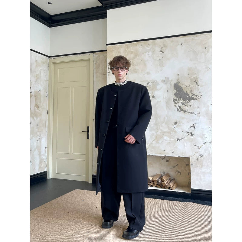 Edinburgh Abbey Wool Long Overcoat 3