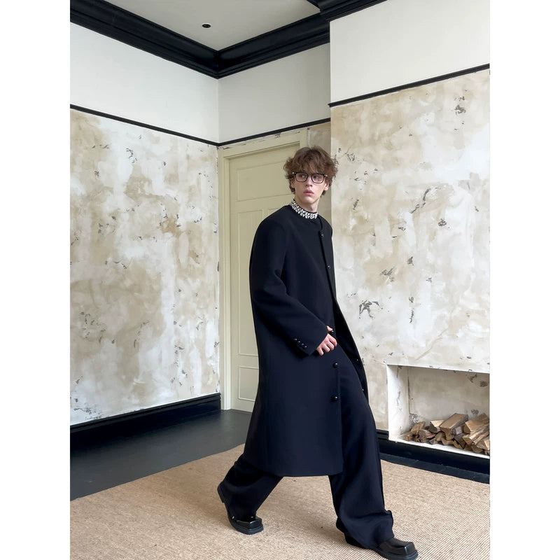 Edinburgh Abbey Wool Long Overcoat 4