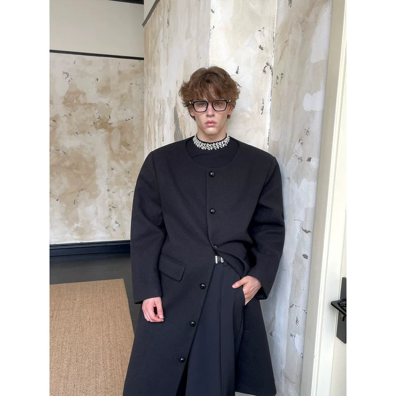 Edinburgh Abbey Wool Long Overcoat 5