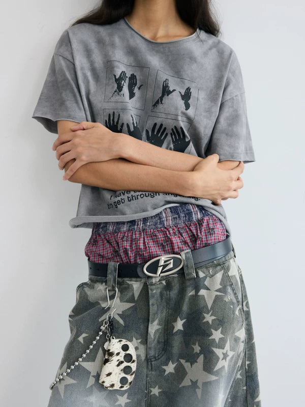Elastic Waist Plaid Casual Sport Shorts Pants 2