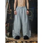6197142099824,6197142099825,6197142099826, Elastic Waist Wide Leg Snap Hem Pants