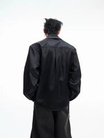 Embellished Satin Shirt with Wide-Leg Pants 3