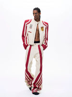 Embroidered Badge Stand Collar Motorcycle Jacket 3