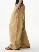 Embroidered Baggy Workwear Cargo Pants 1