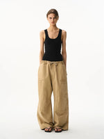 Embroidered Baggy Workwear Cargo Pants 2