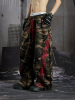Embroidered Camouflage Elastic Waist Sweatpants 5