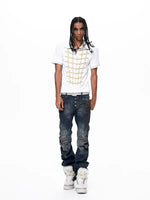 Embroidered Cotton Napoleon Style Polo Shirt 3