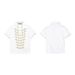 6232171011937,6232171011938,6232171011939,6232171011940, Embroidered Cotton Napoleon Style Polo Shirt