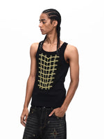Embroidered Court Style Slim Fit Vest 2