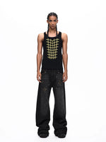 Embroidered Court Style Slim Fit Vest 5