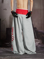 Embroidered Double Waist Loose Casual Pants 5