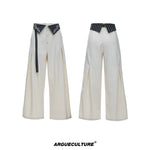 6087627077247,6087627077248,6087627077249,6087627077250, Embroidered High-Waisted Wide-Leg Ribbon Pants