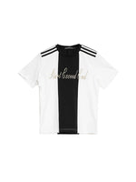 Embroidered Letter Crew Neck T-Shirt 5