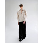 Embroidered Linen Jacquard Long Sleeve Shirt 3